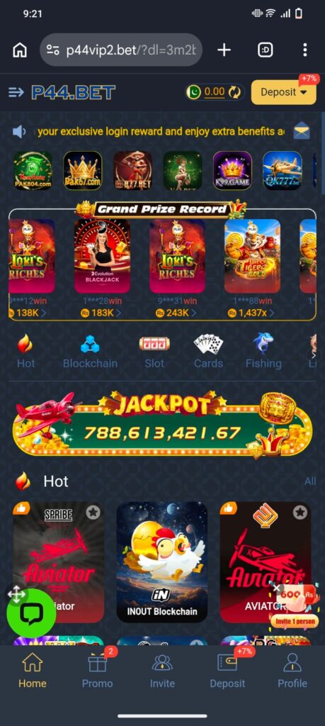 P44Bet APK download latest version Real Cash game2026