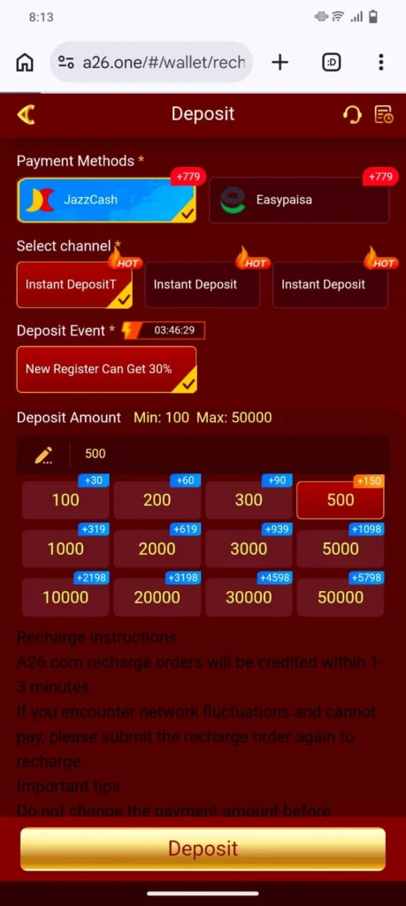 A26Game Download APK (New Earning App) For Android