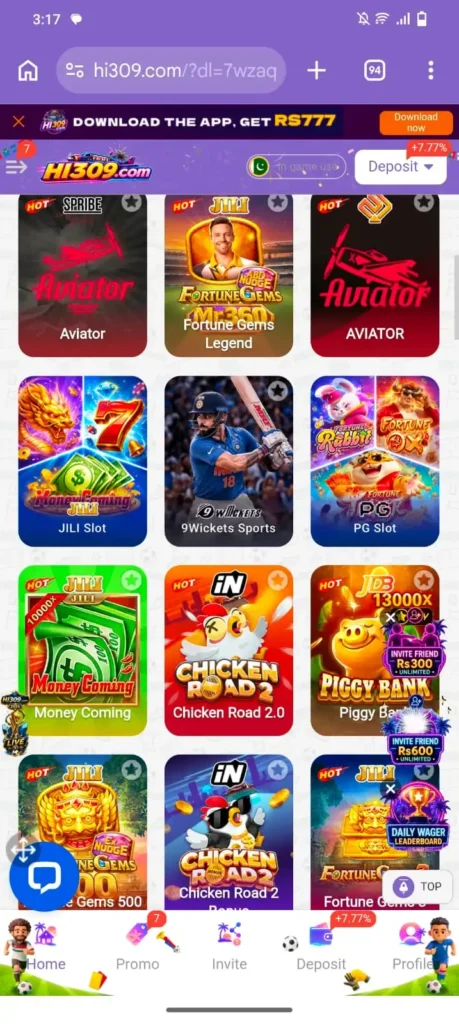309HI Game Download APK Best Earning Money For Android 2026
